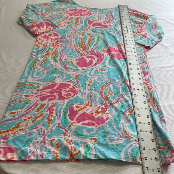 Lilly Pulitzer Jellies We Be Jammin Jellyfish T-Shirt Dress Size Medium - Picture 6 of 6